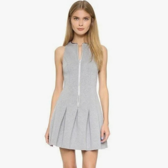 T Alexander Wang Grey Neoprene Dress Size X-small - Picture 3 of 15